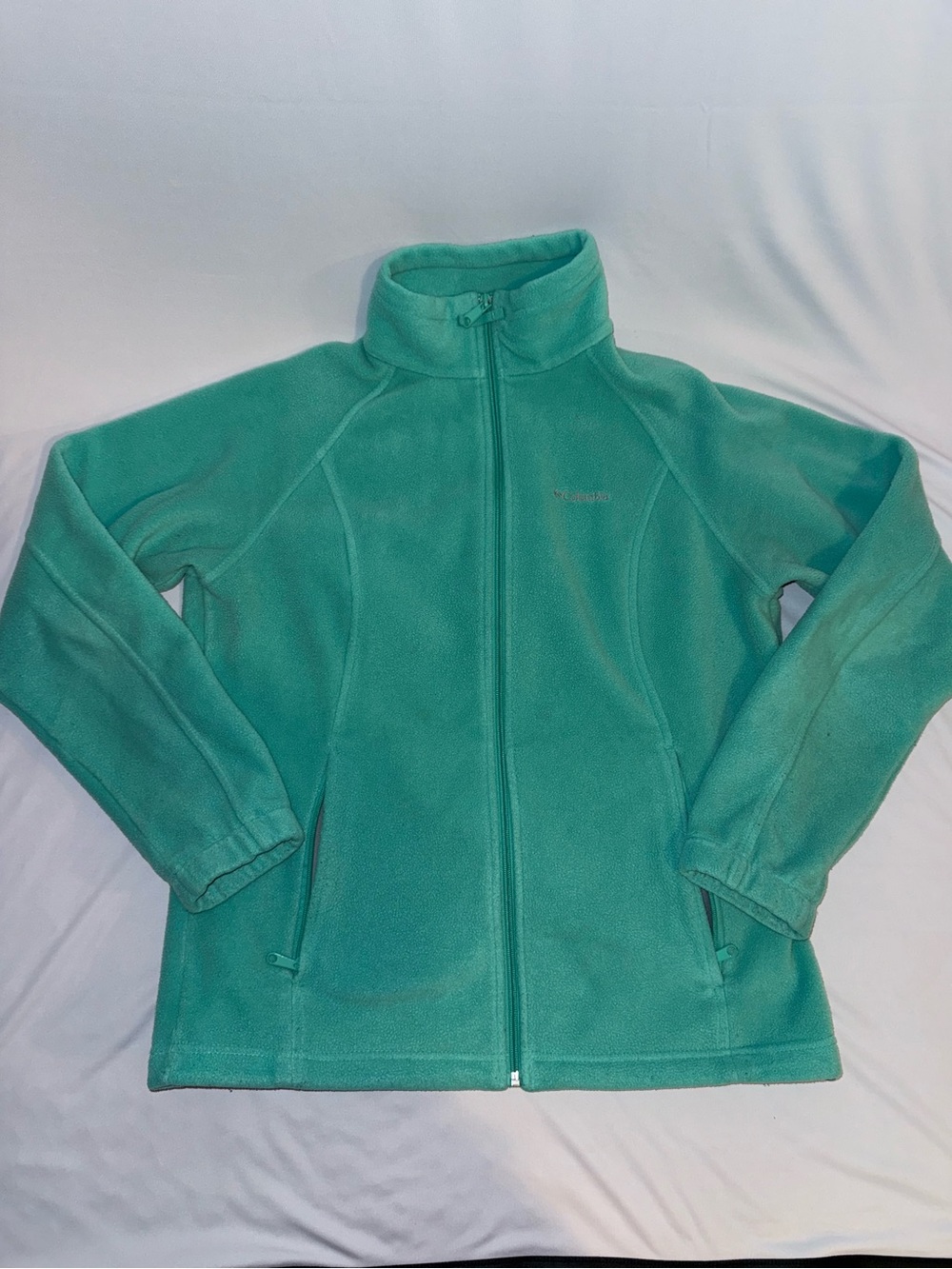 Columbia Womens' Mint Green Fleece Jacket - Full Zip